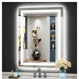 24x32" LED Bathroom Mirror With Lights Back/Front