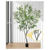 Faux Olive Tree 8ft Realistic Trunks, Leaves, & Fr