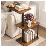 Faesun Swivel Side Table for Couch Arm, Adjustable