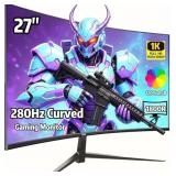 ZZA 27" Curved Gaming Monitor, 280Hz/240Hz, 1800R
