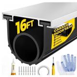 Holikme Garage Door Seal, Bottom Rubber, Pre Drill