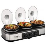 Sunvivi Triple Slow Cooker - 3 1.5Quart Removable