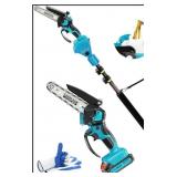 2in1 6" Mini Chainsaw and Electric Polesaw, 21v B