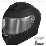 Favoto Full Face Motorcycle Helmet With 2 Visors -
