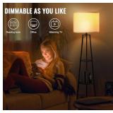 3 Tier Round Corner Shelf Floor Lamp - 3 Dimmable