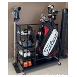 Mythinglogic Golf Storage Garage Organizer - Black