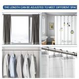 Briofox Industrial Shower Curtain Rod, Rust-Proof,