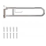 Toilet Grab Bar - Fold Down Grab Bar with Paper Ho
