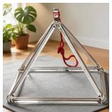 Clear Crystal Singing Pyramid- 4", Sound Healing