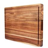 Extra Large Acacia Wood Cutting Board- Deep Juice
