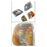 Headlight 4 Pc Replacement For Passenger/Driver Fr