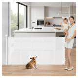 Retractable Baby Gate - 71x34" Mesh Child Safety