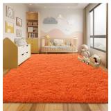 Large Area Rug for Living Room, Ultra Soft Orang B