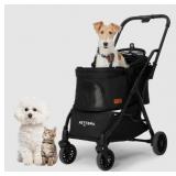 Foldable Pet Stoller For Pets Up To 50 lbs, Pet Tr