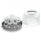 Simpli Magic 2 Tier Cupcake And Cake Carrier Holde