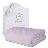 Threadmill Luxury Cotton Blanket, Twin Size, 100%