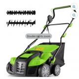 Buctop 2 in 1 Dethatcher & 16 Inch Scarifier Elect
