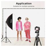 7x10 Ft White Photo Backdrop with Stand with Wheel