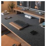 Large Felt Desk Mat - Nonslip Back, 47.2x23.6", D