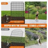 10 Panel No Dig Fence with Gate, 40" x 24 Ft. (29