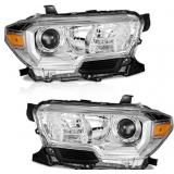 WEELMOTO Headlight Assembly Pair For Toyota Tacoma