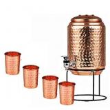 Royal Sapphire Pure Copper Hammered Water Dispense