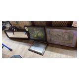 4 Pcs - Pic Frame w/Pics & Mirror