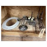 Small Mirror & Candle Holders