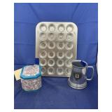 Muffin Tin - Beer Stein - Tin Box