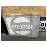 Pepsi Single Sided Metal Sign 43"L x 30"H