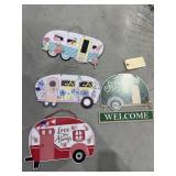 4 Pcs - Camper Wall Hangings