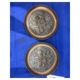 2 Pcs - Decorative Copper Wall Plates