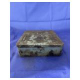 Metal Box w/Assorted Drill Bits