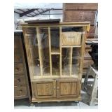 Wood Cabinet on Casters 34"L x 24"W x 54"H