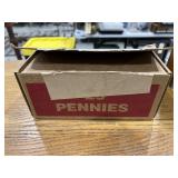 Box of Rolled Pennies