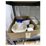 Plastic Bowls & Cups - Glass Mugs - Bowls
