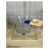 2 - Glassbake Bread Pans & Casserole 9x13