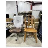 Wooden Kitchen Chair - As Is & Desk Chair