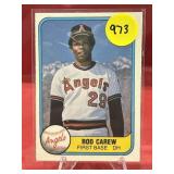 1981 FLEER PREMIER HOF ROD CAREW CARD