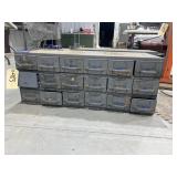 Metal Hardware Organizing Bin - 18 Drawer