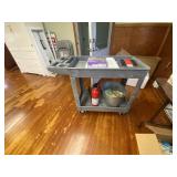 Rolling Rubbermaid Cart 18"x36"