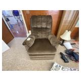 Cloth Upholstered Reclining Chair