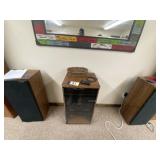 Pioneer Stereo System in Cabinet w/Speakers