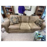 Microfiber Couch w/Hide Away Bed