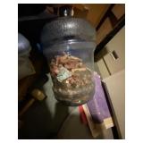 2-1/2 Gal Plastic Jug filled w/Coins