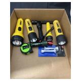 Flashlights w/Tape Measure - Door Stop