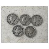 5 - Mercury Dimes