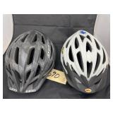 Giro Bicycle Helmet & Bell Bicycle Helmet sz Unk