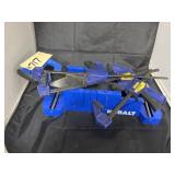5 Pcs - Irwin Clamps - Kobalt Saw & Miter Box
