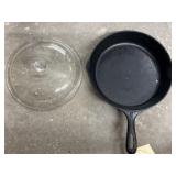 Cast Iron Skillet w/Glass Lid